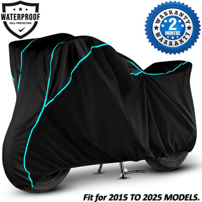 Luciano Waterproof Two Wheeler Cover for Honda(Neo BS6, Black, Blue)