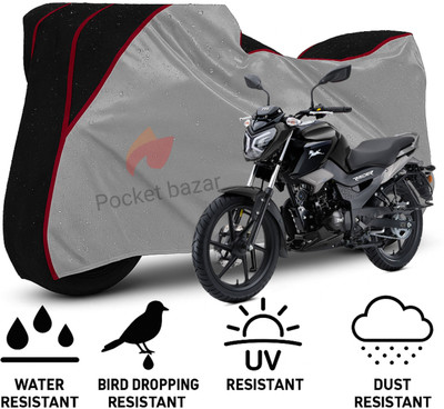 pocket bazar Waterproof Two Wheeler Cover for TVS(Raider, Silver, Black)
