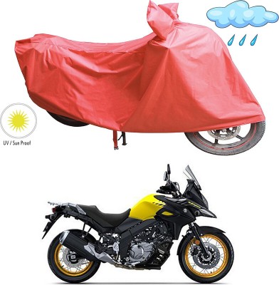 Genipap Two Wheeler Cover for Suzuki(V-Strom 650 XT, Orange)