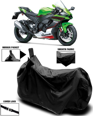 MMSSTAR Waterproof Two Wheeler Cover for Kawasaki(Ninja ZX-10R, Black)