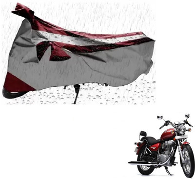 MISSION COLLECTION Waterproof Two Wheeler Cover for Royal Enfield(Thunderbird 500, Silver)