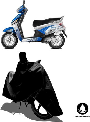 Amexride Waterproof Two Wheeler Cover for Mahindra(Gusto Electric BS6, Black)