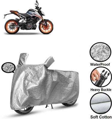 CODOKI Waterproof Two Wheeler Cover for KTM(125 Duke, Silver)