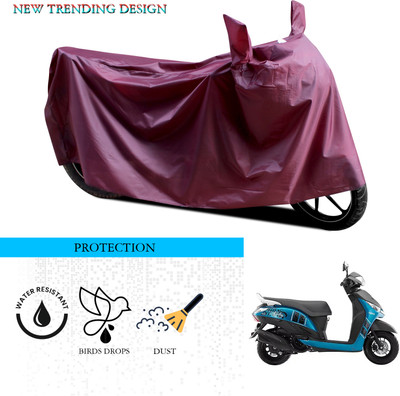 ANTHUB Waterproof Two Wheeler Cover for Yamaha(Alpha, Maroon)