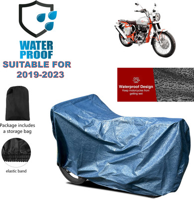 PAGORA Waterproof Two Wheeler Cover for Royal Enfield(Bullet Trials 350, Blue)