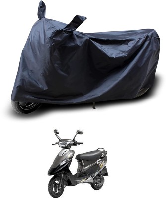 KEDIT Two Wheeler Cover for TVS(Scooty Pep Plus, Black)