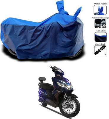 SEBONGO Waterproof Two Wheeler Cover for Okinawa(i-Praise, Blue)