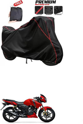 DeepShakshi AUTOMOTIVE Two Wheeler Cover for TVS(Apache RTR 160, Black)
