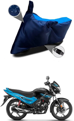 RRZ Two Wheeler Cover for Hero(Glamour FI, Blue, Blue)
