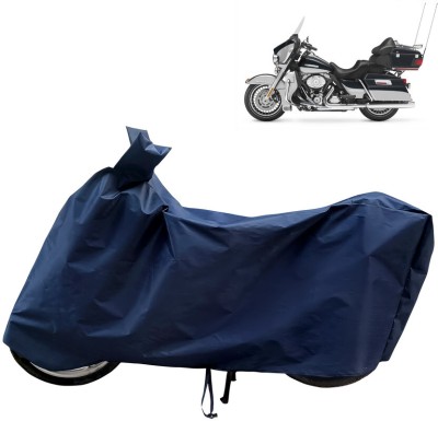 Horseyaart Waterproof Two Wheeler Cover for Harley Davidson(Electra Delux, Blue)