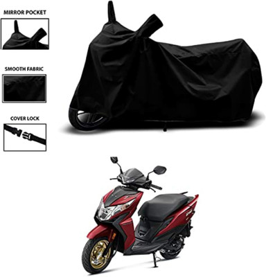 SK AUTO Waterproof Two Wheeler Cover for Honda(Dio, Black)