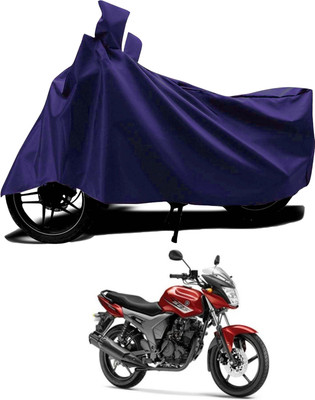 DeepShakshi AUTOMOTIVE Two Wheeler Cover for Yamaha(SZ-S, Blue)