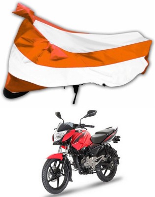 Genipap Two Wheeler Cover for Bajaj(Pulsar 135, Orange, White)