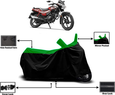 Amexride Two Wheeler Cover for TVS(Star City Plus, Green)
