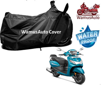 Wamus Auto Waterproof Two Wheeler Cover for Hero(MotoCorp Pleasure Plus, Black)