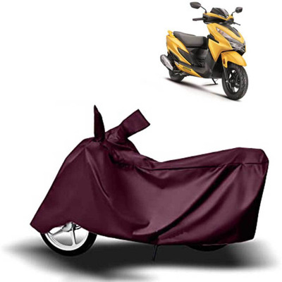 Mdstar Waterproof Two Wheeler Cover for Honda(Grazia, Maroon)