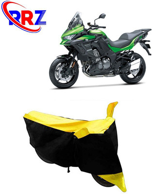 RRZ Waterproof Two Wheeler Cover for Kawasaki(Versys 1000, Black, Yellow)