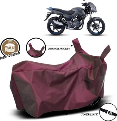 AASHTIK MART Two Wheeler Cover for Bajaj(Pulsar 125, Maroon)