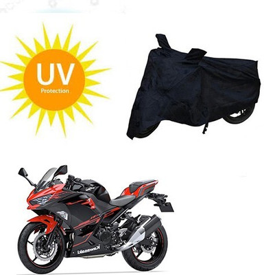 MMSSTAR Waterproof Two Wheeler Cover for Kawasaki(Ninja 250, Black)