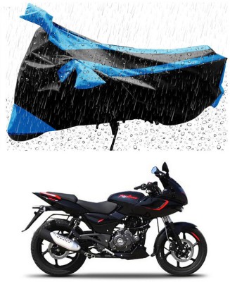 Genipap Two Wheeler Cover for Bajaj(Pulsar 180F, Blue, Black)