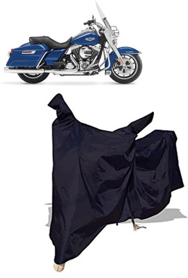 Amexride Two Wheeler Cover for Harley Davidson(Road King, Black)