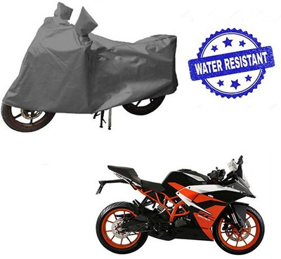 DeepShakshi AUTOMOTIVE Waterproof Two Wheeler Cover for KTM(RC 200, Grey)