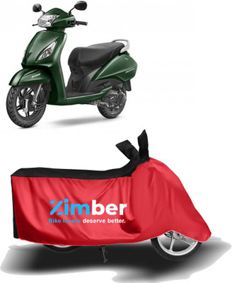 THE REAL ARV Two Wheeler Cover for TVS(Jupiter, Red, Black)