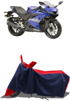 SUGASHRI Waterproof Two Wheeler Cover for Yamaha(YZF R15S BS6, Red, Blue)