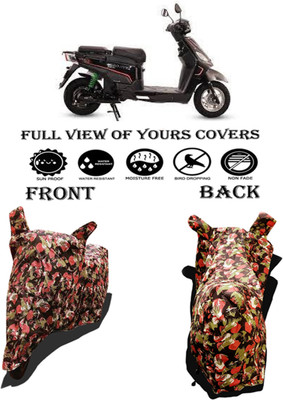 Amexride Two Wheeler Cover for Hero Electric(Electric NYX e5 BS6, Multicolor)