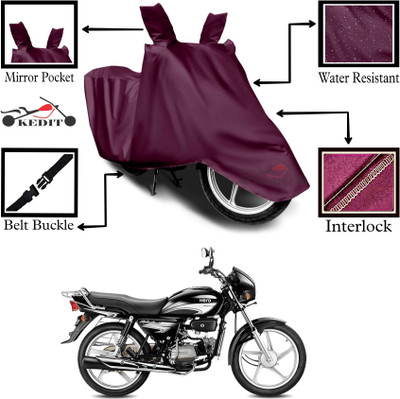 KEDIT Two Wheeler Cover for Hero(Maroon)