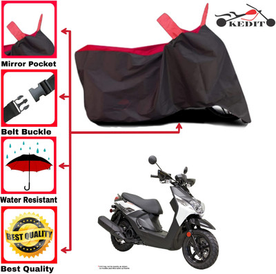 AASHTIK MART Two Wheeler Cover for Yamaha(Red, Black)