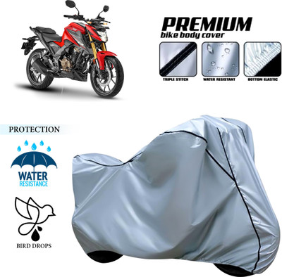 GOSHIV-car and bike accessories Waterproof Two Wheeler Cover for Honda(Silver)