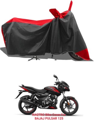 RAQTRO Two Wheeler Cover for Bajaj(Pulsar 125, Red, Black)