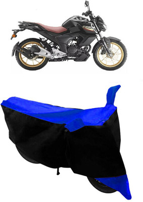 HEMSKAR Two Wheeler Cover for Yamaha(FZ-S Fi Version 3.0, Black, Blue)