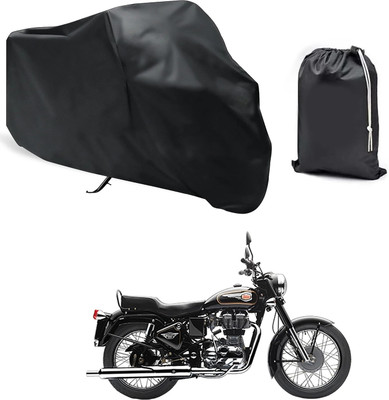 PAGORA Waterproof Two Wheeler Cover for Royal Enfield(Bullet 350, Black)