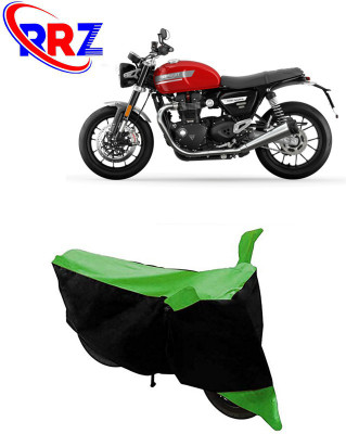 RRZ Waterproof Two Wheeler Cover for Triumph(Speed Twin, Black, Green)