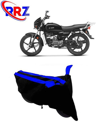 RRZ Waterproof Two Wheeler Cover for Hero(Splendor, Black, Blue)