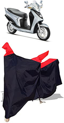 Amexride Two Wheeler Cover for Hero(Leap Hybrid SES BS6, Black)