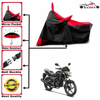 DeepShakshi AUTOMOTIVE Two Wheeler Cover for Hero(Hunk, Red, Black)