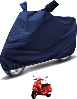 MOCKHE Waterproof Two Wheeler Cover for Vespa(Vespa LX, Blue)