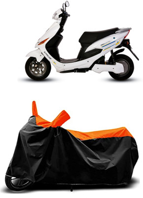 VESMEI Two Wheeler Cover for Hero(Electric Cruz BS6, Orange)
