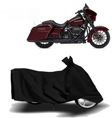 DeepShakshi AUTOMOTIVE Waterproof Two Wheeler Cover for Harley Davidson(Street Glide Special, Black)