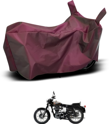 CODOKI Waterproof Two Wheeler Cover for Royal Enfield(Bullet 350 Twinspark, Maroon)