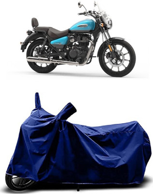VESMEI Two Wheeler Cover for Royal Enfield(Meteor 350, Blue)