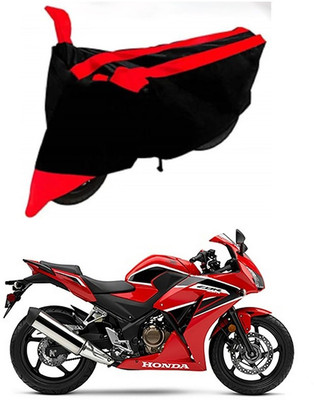 AutoGalaxy Waterproof Two Wheeler Cover for Honda(CBR500R, Red, Black)