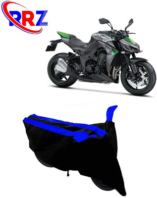 RRZ Waterproof Two Wheeler Cover for Kawasaki(Z1000, Black, Blue)