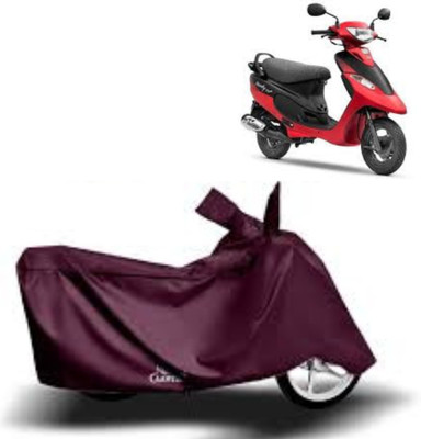 BOGYMON Waterproof Two Wheeler Cover for TVS(Pep Plus, Maroon)