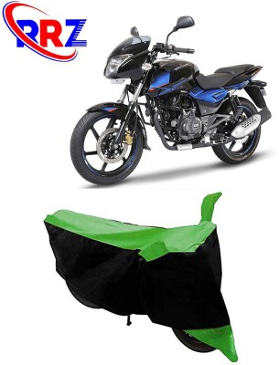 RRZ Waterproof Two Wheeler Cover for Bajaj(Pulsar 150 DTS-i, Black, Green)