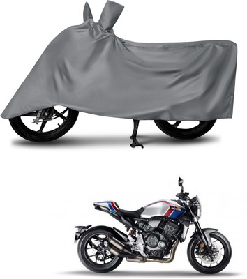 MMSSTAR Waterproof Two Wheeler Cover for Honda(CB1000R Plus, Grey)