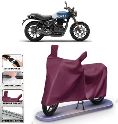 WMIZEXA Waterproof Two Wheeler Cover for Royal Enfield(Maroon)